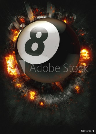 Picture of Billiard pool snooker sport background